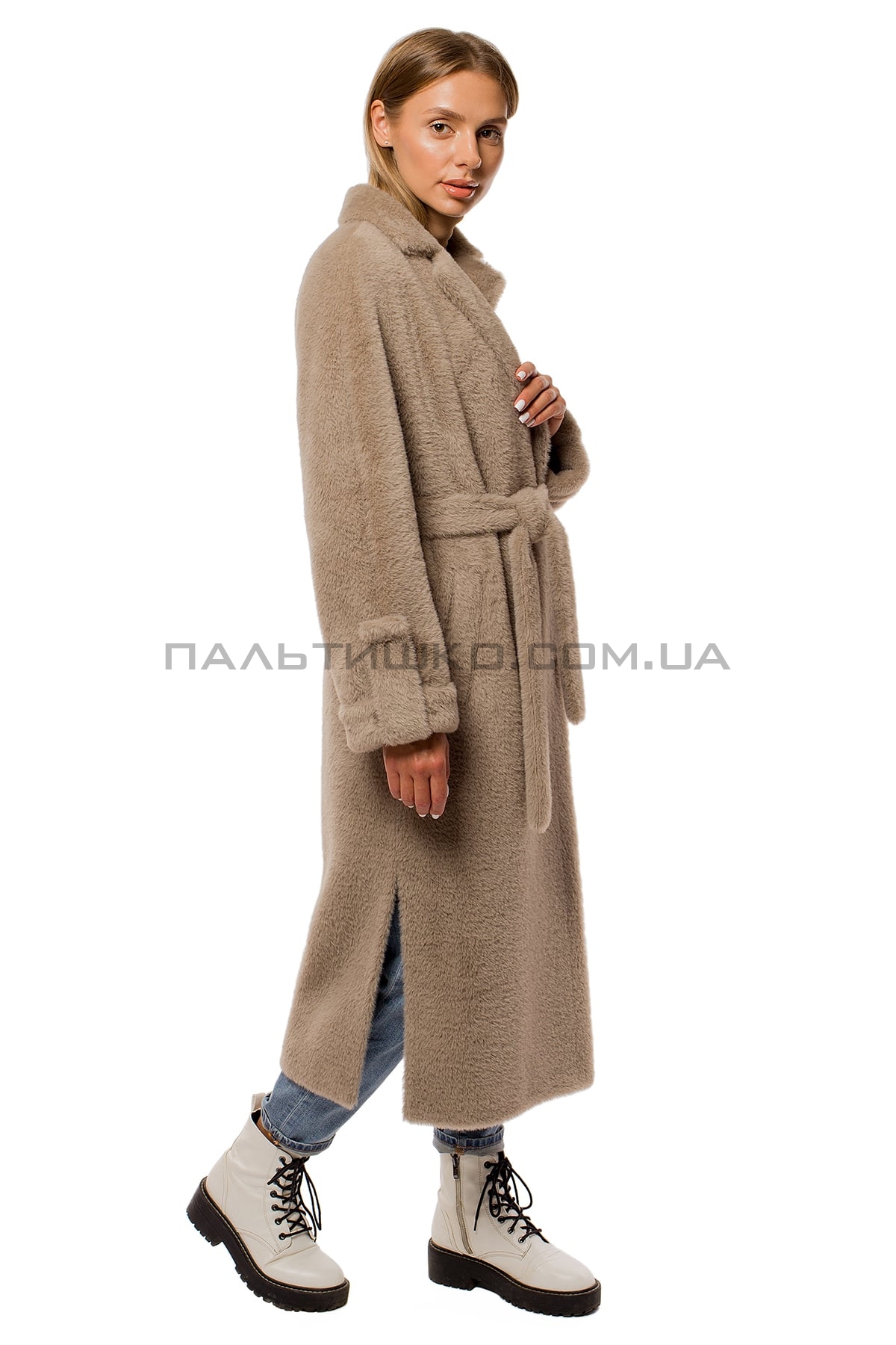  Женское пальто-шуба mokko