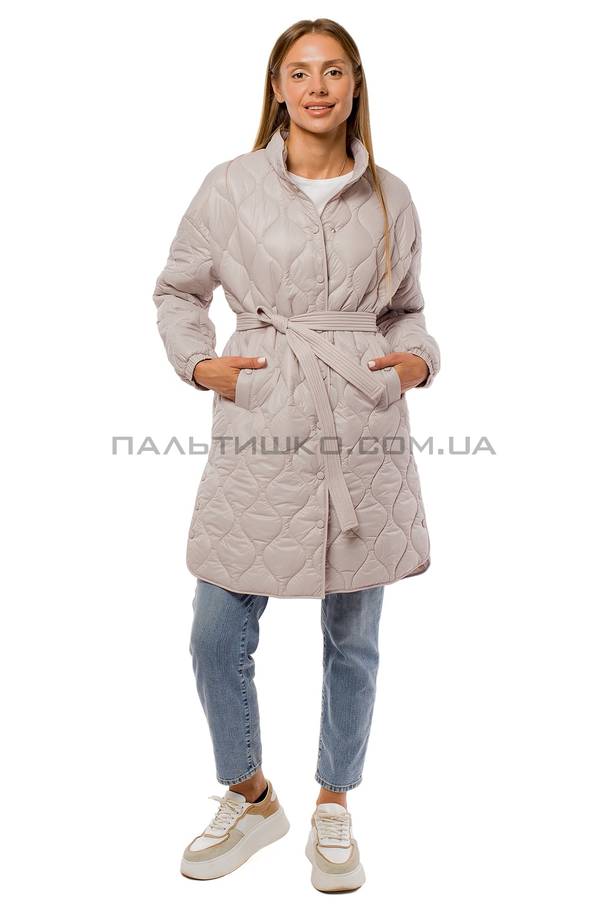  Женкская зимняя куртка серая