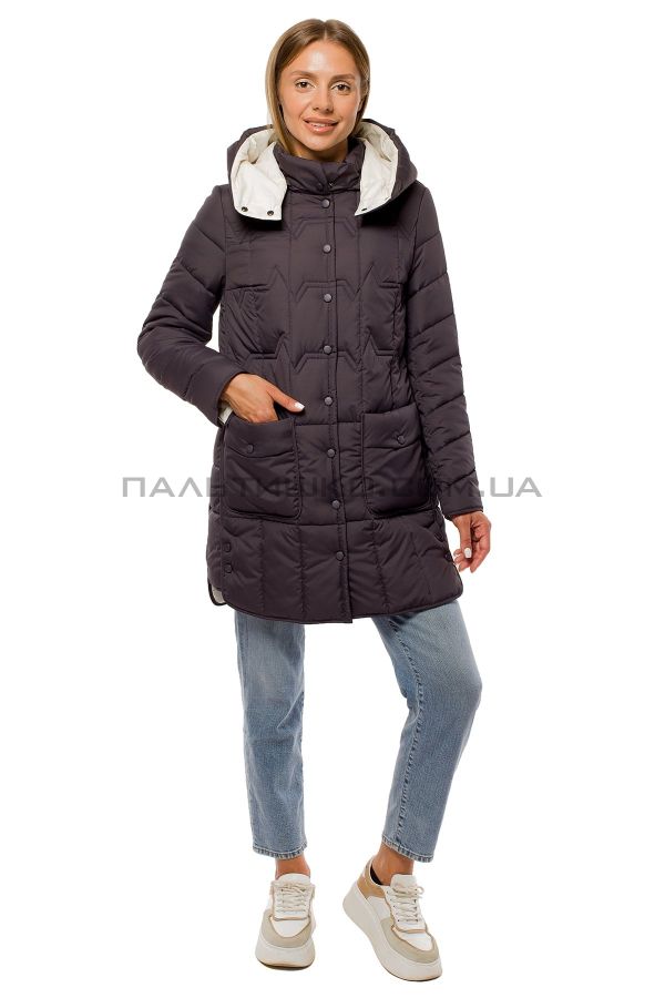 Stella Polare Куртка жіноча з капюшоном сіра