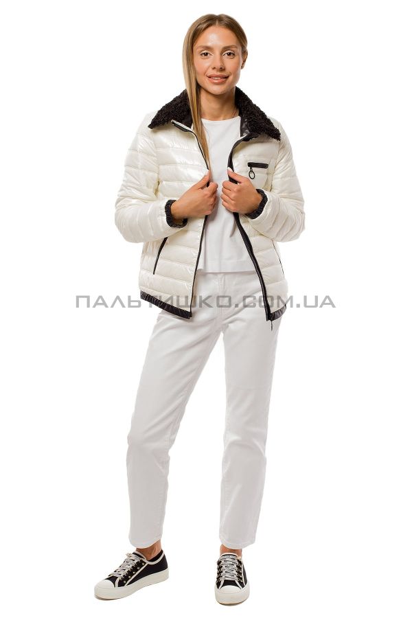 Stella Polare Жіноча демісезонна біла куртка з коміром